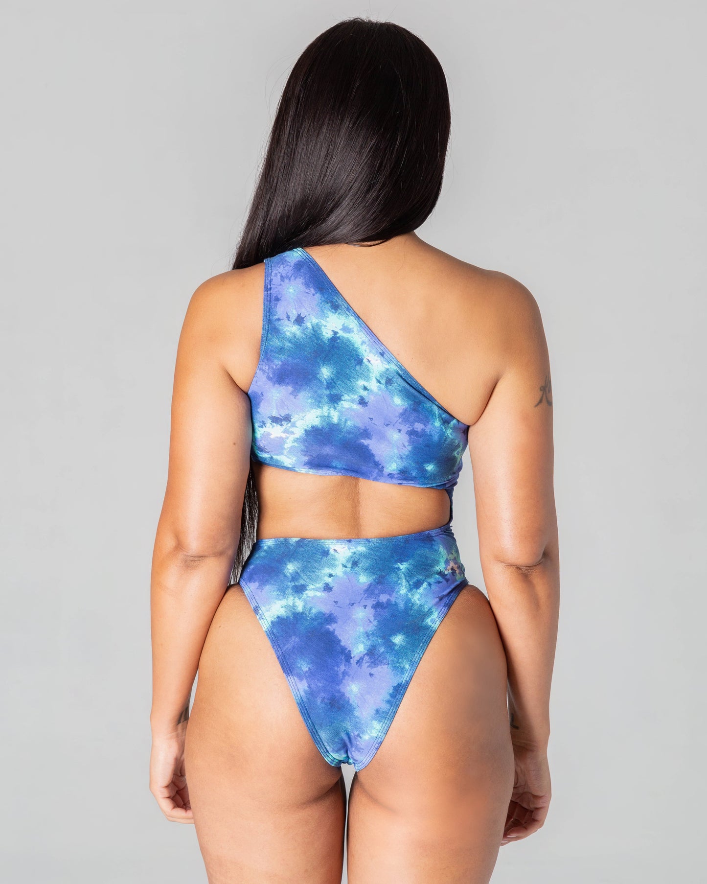 Nikki Cut Out One Piece - Blue/Mint