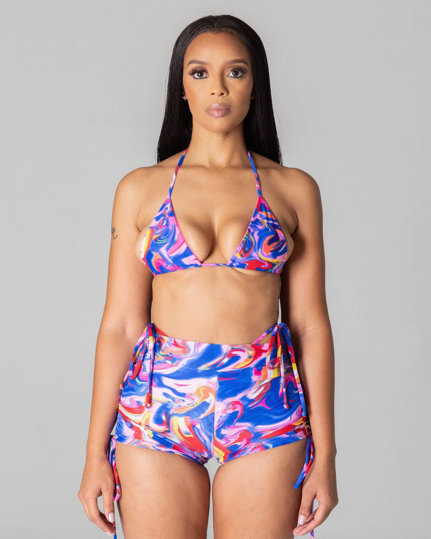Reba Shorts - Pink Tie Dye